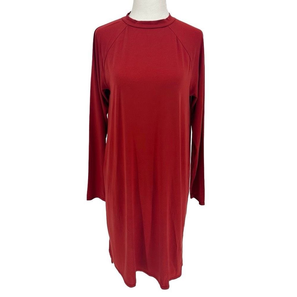 Eileen Fisher System Tencel Jersey Stretch Long Sleeve Dress Sz XS NWOT Women's